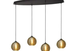 New Hanglamp 2264-05-100-40-4-6 Quinto Smoke Hanglampen