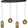 New Hanglamp 2264-05-100-40-4-35 Quinto Smoke Hanglampen