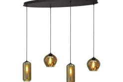 New Hanglamp 2264-05-100-40-4-35 Quinto Smoke Hanglampen