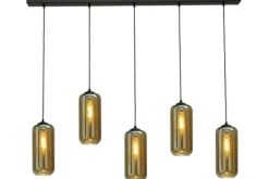 Hanglampen-Masterlight Hanglamp 2261-05-130-5-05-5 Quinto Smoke