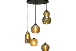 Hanglampen-Masterlight Hanglamp 2262-05-50-5-05-1236 Quinto Smoke