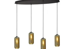 Hanglampen-Masterlight Hanglamp 2264-05-100-40-4-5 Quinto Smoke