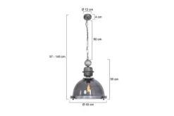 Hanglamp Bikkel 1452GR Bikkel Hanglampen