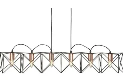 Hanglampen-Searchlight Hanglamp 8416-6BK Anthea