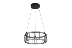 Hanglampen-Searchlight Hanglamp 54213-1BK Circolo Cage