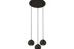 Hanglampen-Searchlight Hanglamp 1014-3BK Eindhove