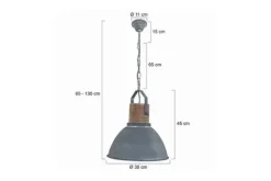 Online Hanglamp 7781GR Denzel Mexlite Hanglampen