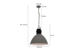 Hanglampen-Anne Lighting Hanglamp 7696GR Frisk