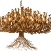 Online Hanglamp LB039/12+1 ambachtelijk brons Aix | Kroonluchters|Hanglampen