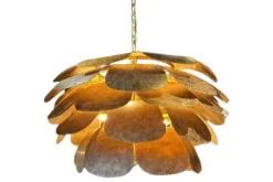 Hanglampen-Leclercq & Bouwman Hanglamp LB046-12+1 ambachtelijk brons Artisjok |