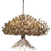New Hanglamp LB039/12+1 ambachtelijk zilver Aix | Hanglampen