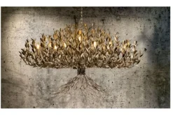 New Hanglamp LB039/12+1 ambachtelijk zilver Aix | Hanglampen