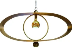 Online Hanglamp LB048-1+1 ovaal brons Breeze | Hanglampen