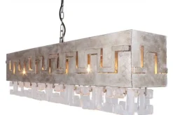 Hanglampen-Leclercq & Bouwman Hanglamp LB018-8+1 silver Casero |