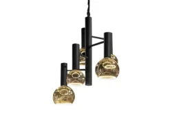 Online Hanglamp LB045-5+1 textured black Escale | Hanglampen