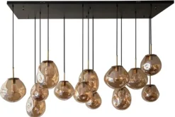 Hanglampen-Toms Luxury Lights Hanglamp 13-lichts Amber Boaz