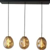 Hanglampen-Toms Luxury Lights Hanglamp 3-lichts Amber Boaz