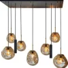 Sale Hanglamp 9-lichts amber Yamal Hanglampen