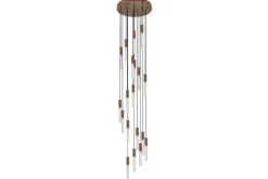 Hanglampen-Toms Luxury Lights Hanglamp 19-lichts Antiek Brons Maud