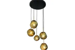 Hanglamp 5-lichts rond Gold Boaz Hanglampen