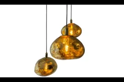 Discount Hanglamp 3-lichts rond Gold Melt Hanglampen