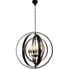 Hanglamp 6-lichts rond Pluton Hanglampen