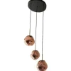 Discount Hanglamp 3-lichts rond Rood Boaz Hanglampen