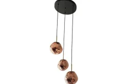 Discount Hanglamp 3-lichts rond Rood Boaz Hanglampen