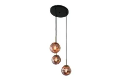 Discount Hanglamp 3-lichts rond Rood Boaz Hanglampen