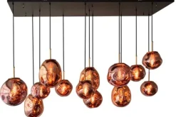 Hanglampen-Toms Luxury Lights Hanglamp 13-lichts Rood Boaz