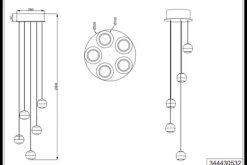 Hanglampen-Trio Lighting Hanglamp  Orbit