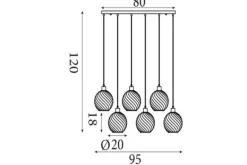 Hanglampen-Searchlight Hanglamp Radiance