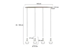 Outlet Hanglamp 1893ST Elegance Hanglampen