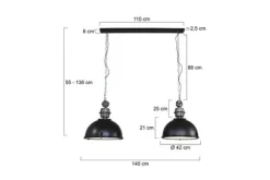 Online Hanglamp 7979ZW Bikkel Hanglampen