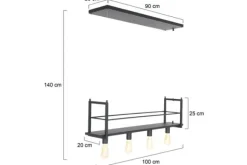 Hanglampen-Steinhauer Hanglamp 2983ZW Buckley Mexlite