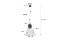 Hanglampen-Anne Lighting Hanglamp 7695ZW Clearvoyant