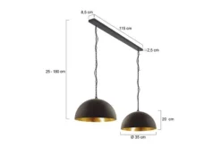 Hanglampen-Steinhauer Hanglamp 2556ZW Semicirkel