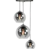 Hanglampen-Highlight Hanglamp Zwart Rookglas Fantasy