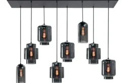 Discount Hanglamp Zwart Rookglas Fantasy Hanglampen