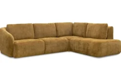 Outlet Hoekbank Dark Honey MB-67.012 Matteo Ronde Banken|Hoekbanken