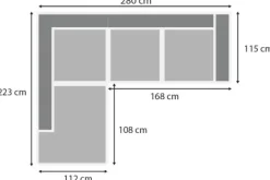 Loungebanken|Hoekbanken-Be Inspired Quick Hoekbank stof Sino 102 Mia