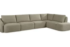 Elementen Banken|Ronde Banken- Hoekbank Taupe Rocca