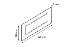 Sfeerhaarden-Xaralyn Inbouwprofiel incl. bio ethanolhaard