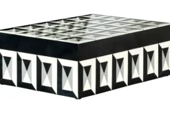 Decoratie-Richmond Interiors Juwelenbox Black White Groot 212088 Licia