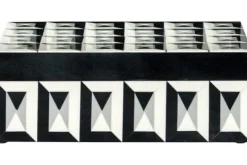 Decoratie-Richmond Interiors Juwelenbox Black White Groot 212088 Licia