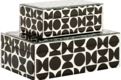 Decoratie-Richmond Interiors Juwelenbox Zwart Klein 212161 Vivian