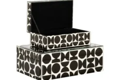 Decoratie-Richmond Interiors Juwelenbox Zwart Klein 212161 Vivian