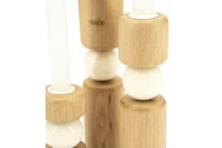 Decoratie-By-Boo Kandelarenset Beige 250339 Belloa