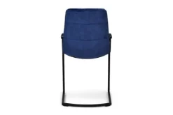 New Keukenstoel velvet blue Knus Eetkamerstoelen