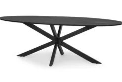 Discount Keukentafel - zwart Oslo Eettafels